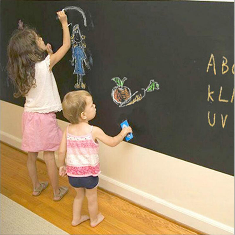 45x100cm Blackboard Sticker Removable Demolition Graffiti PVC Wall Green Learning Office Stationery Erasable Paste Sticker 1pc