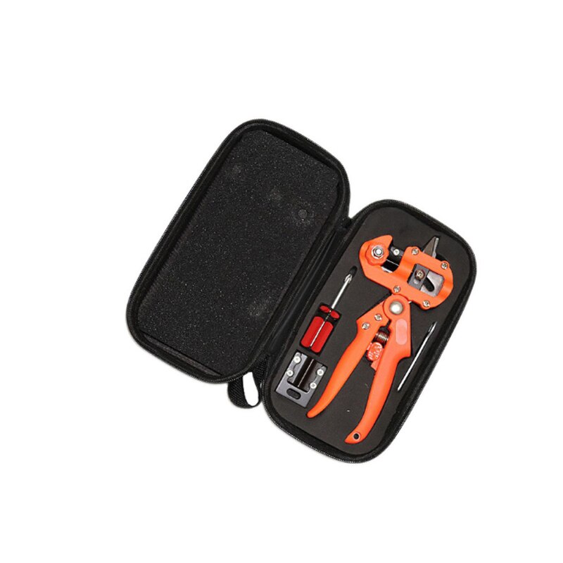 Plant Cut Nursery Garden Branch Cutter Scissor Shear floristry grape Secateur Fruit Tree pruner pruning vine Seedle Graft Tool: Orange with Bag