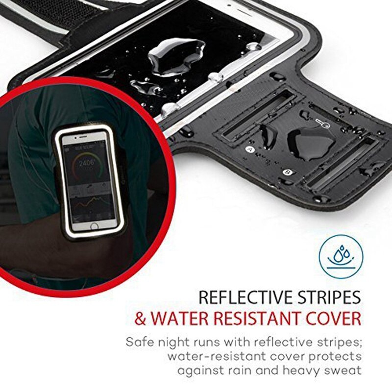 6.5 Impermeabile Sport Corsa E Jogging Allenamento Palestra Braccio di Caso Della Fascia per Il Iphone 11 Pro Max Xr Huawei P30 Pro Del Sacchetto Della Cinghia sacchetto Della Copertura