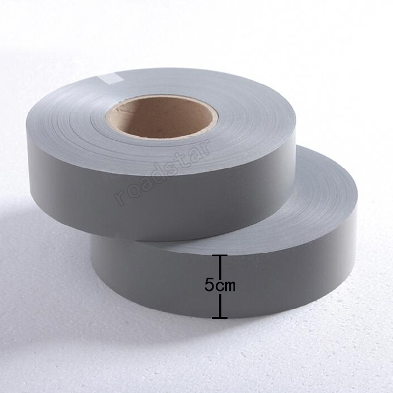 100% Polyester Reflective Fabric Grey Reflective Warning Fabric Sew on Clothes for