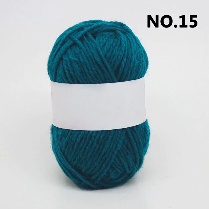 Warm DIY Milk Cotton Blend Yarn Baby Wool Yarn for Knitting Children Hand Knitted Yarn Blanket Crochet Yarn: 15