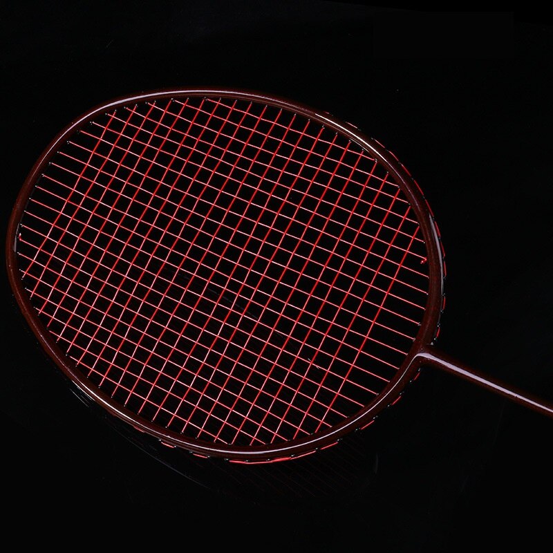 2pcs Badminton Rackets Set Ultra Light Double Badminton Racquet Titanium Carbon Fiber Playing Badminton