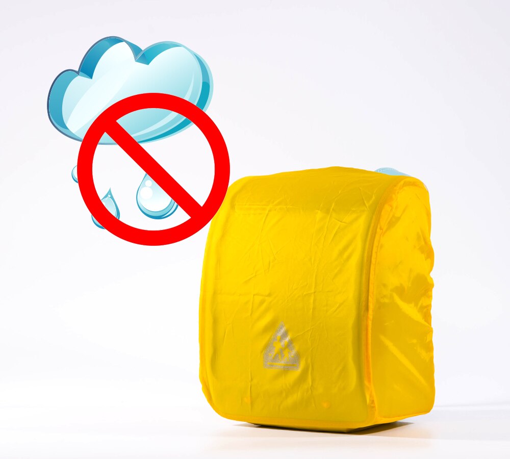 Coulomb-accesorios para bolso escolar, funda amarilla a prueba de lluvia