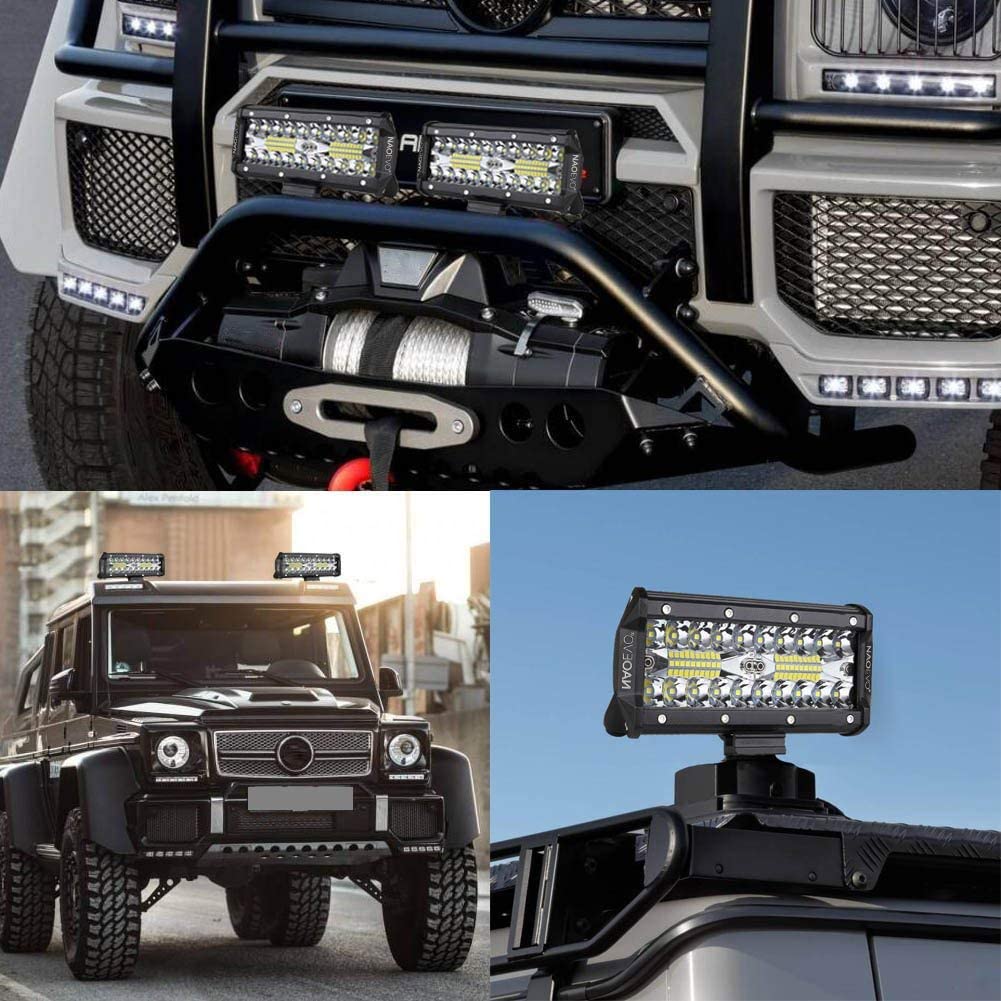 Nao 7Inch 240W Led Verlichting Bar Off Road 4X4 Accessoires 12V 24V Running lamp Spot Flood Beam Voor Atv Niva Vrachtwagen Verlichting