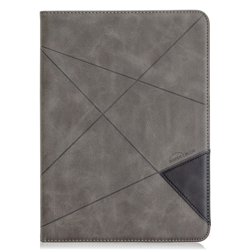 Coque intelligente en cuir pour Apple iPad, protection pour ipad 5, 6e génération, pour modèles 9.7, , A1822, A1823, A1893, Air Air2: gray