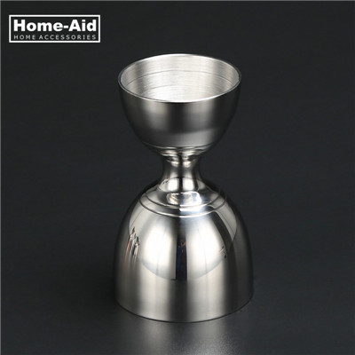 Jigger de cóctel de acero inoxidable, medidor de bebidas, Bar, campana, taza de tiro de licor, herramienta de camarero, 30ml/60ml: Silver 30x60ml