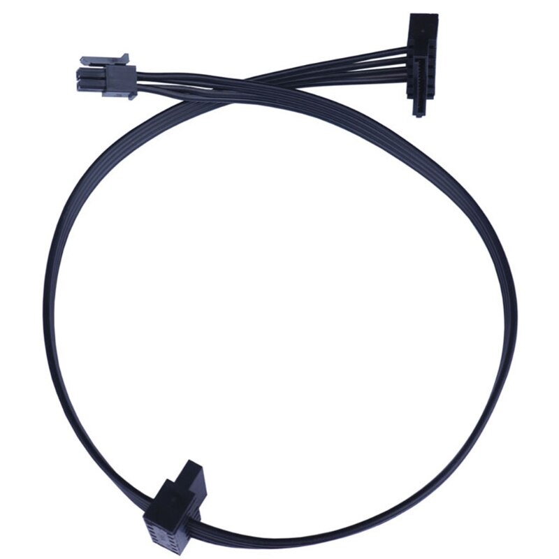 45cm/17.71in 4 Pin SATA Cable Male to Female 15 Pin Serial SATA Data Power Combo