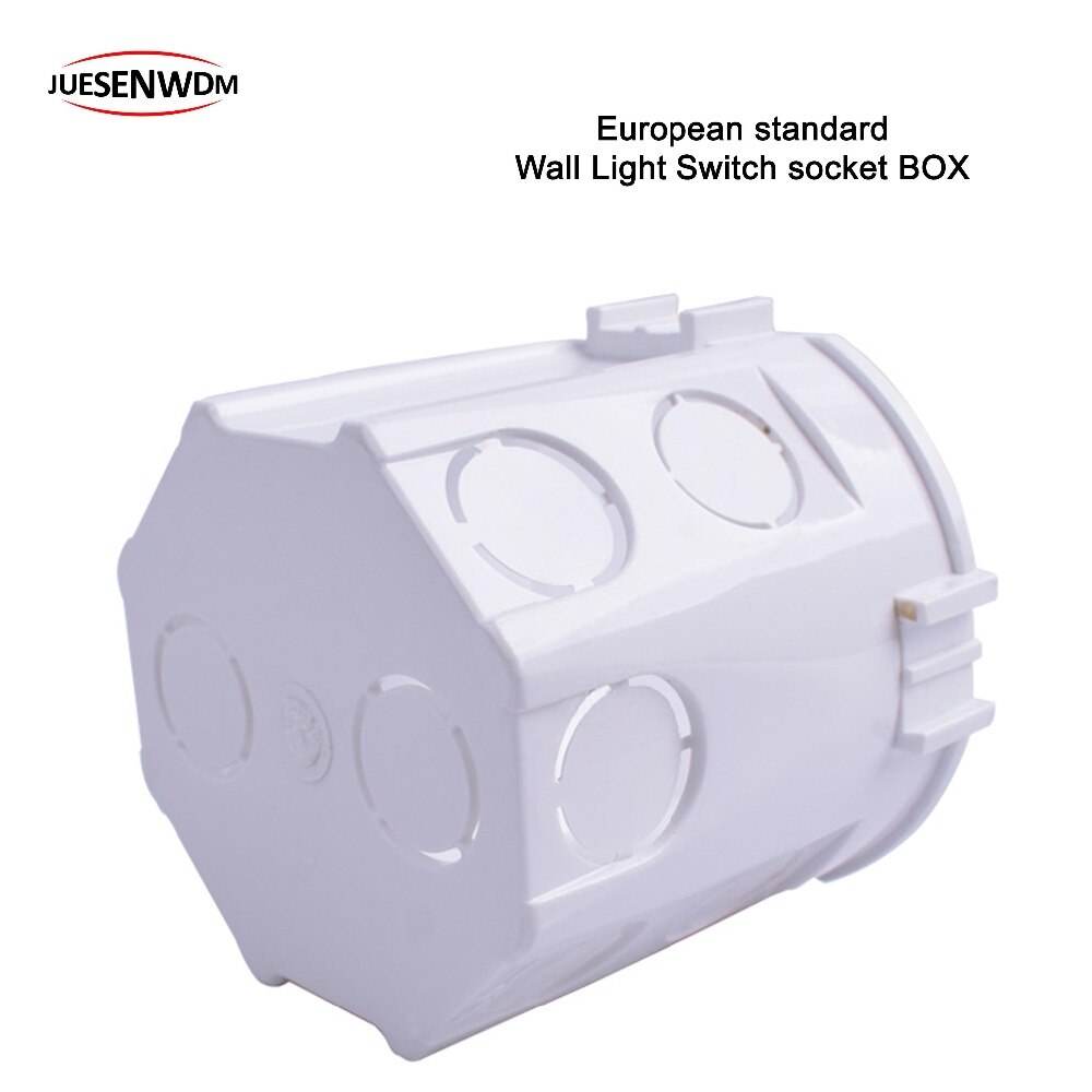EU Light Switch socket Round Wall mounting box for Embedded Internal mounting box