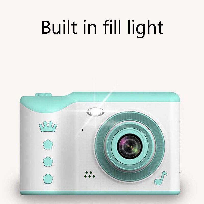 gorący-dzieci aparat fotograficzny 2.8 cala pełny naciskać Sn podwójny obiektyw nagrywanie wideo krzywka Dzieci Birtay prezent z kartą 16G