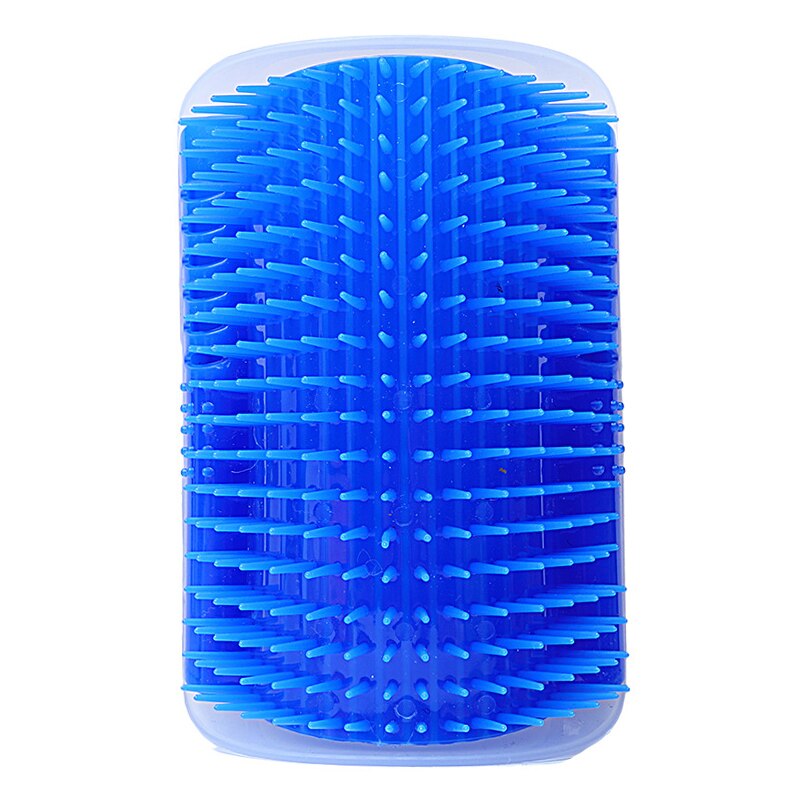Home Removable Cat Pet Massage Comb Hair Removal Grooming Corner Cleaning Scratching Rubbing Products Pets Brush Accessories: Blue