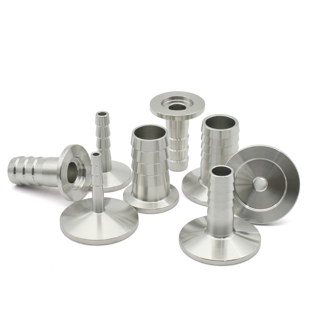 KF16 KF25 KF40 KF50 conector de gancho de manguera de vacío OD6 8 13 16 20 25 38mm SS304 adaptador de brida de vacío de acero inoxidable