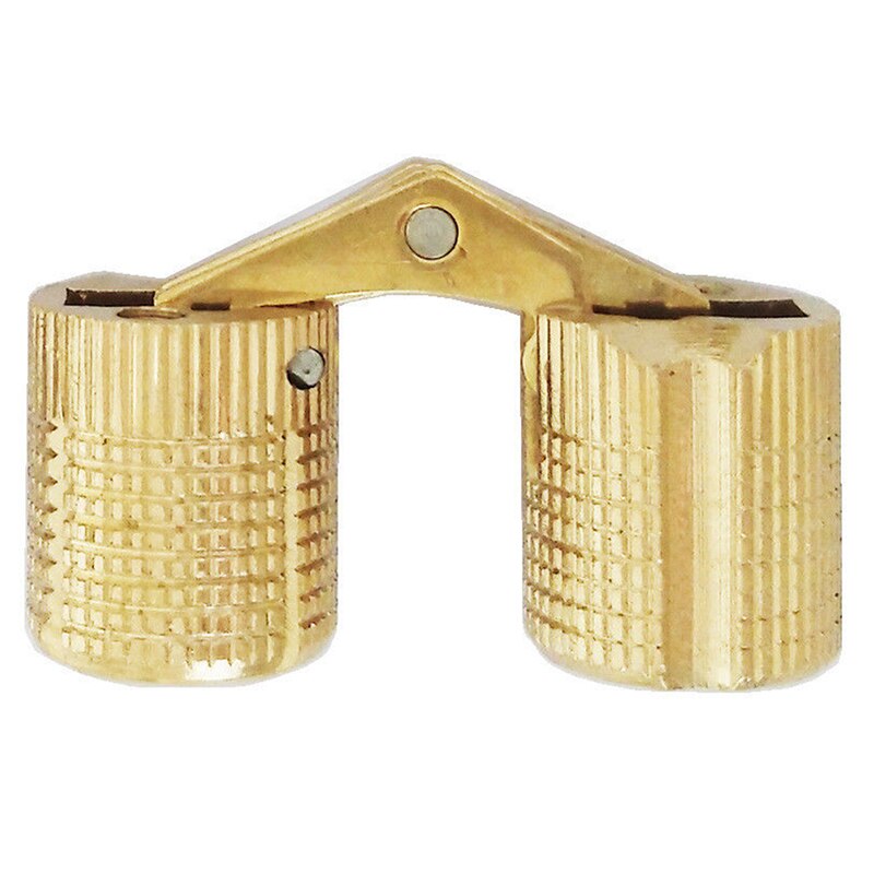 4 piezas de cobre barril bisagras del Gabinete oculto oculta Invisible bisagras de latón de Hardware de montaje de puerta muebles 8mm/10mm /12mm