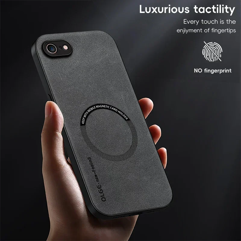 Magnetyczne skórzane etui retro robić iPhone'a 7 8 plus SE 2020 2022 iPhone8 plus Bezprzewodowe ładowanie Pokrowiec na telefon