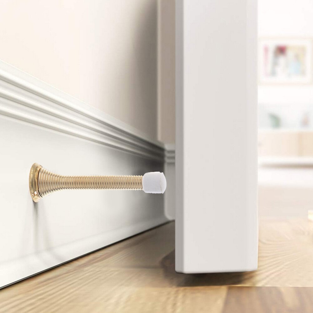 Deurstopper met veer, muurbescherming, spatborden, deurstopper, bescherming van deuren, muur, huishoudelijke deurstopper, decoratieve deur voor huishoudelijk gebruik