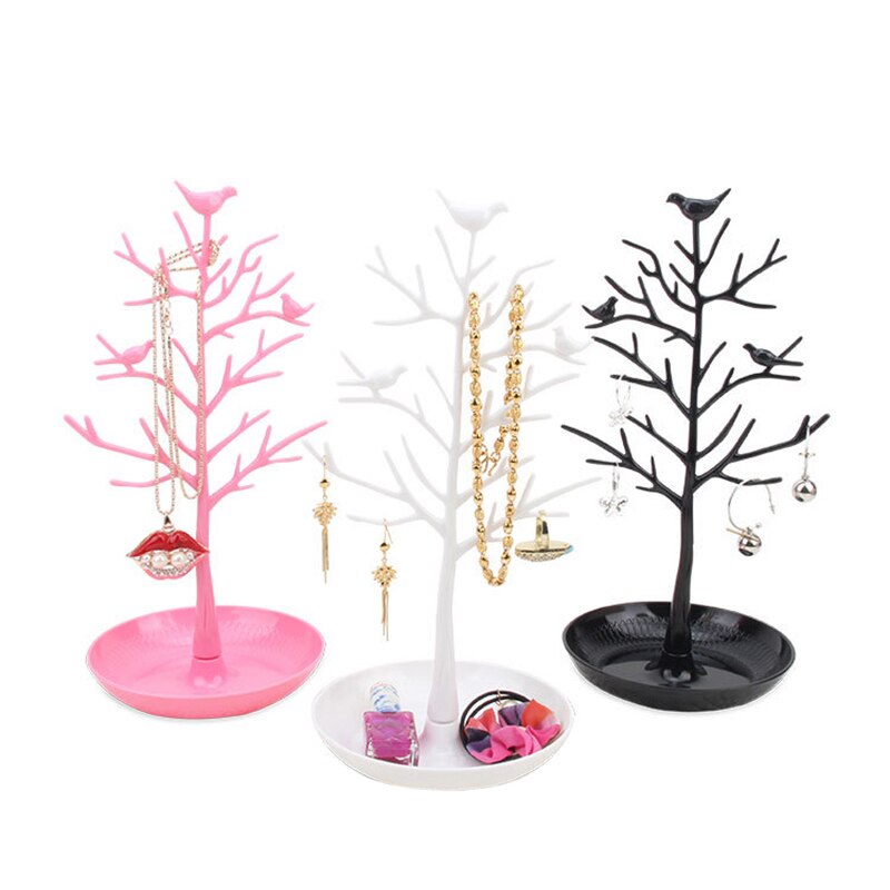 Earrings Necklace Ring Bracelet Jewelry Display Stand Tray Tree Watch Storage Racks Jewelry Organizer Holder