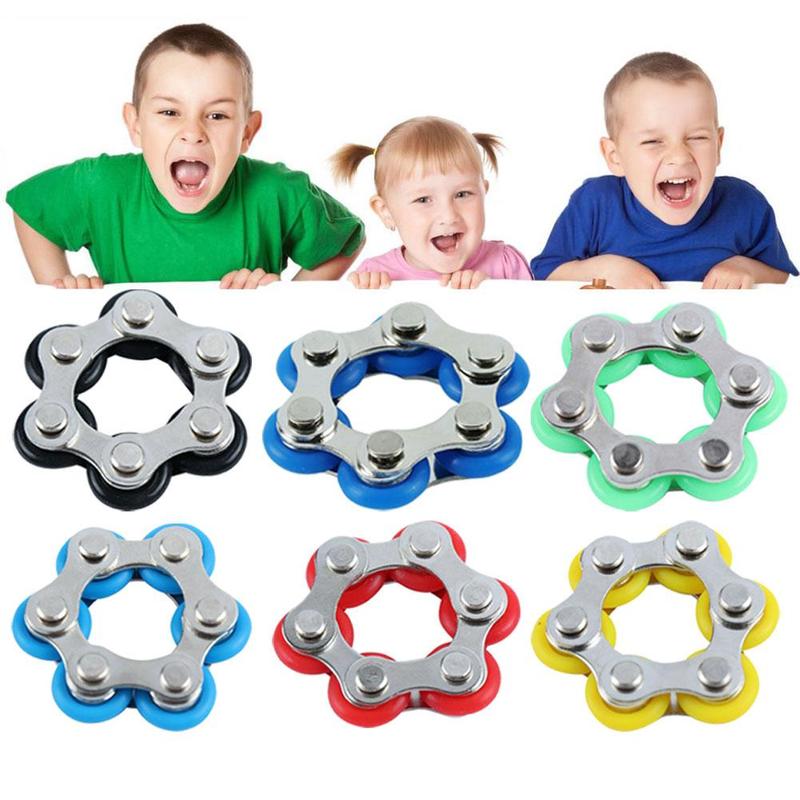 Pressure relief toy bicycle decompression chain