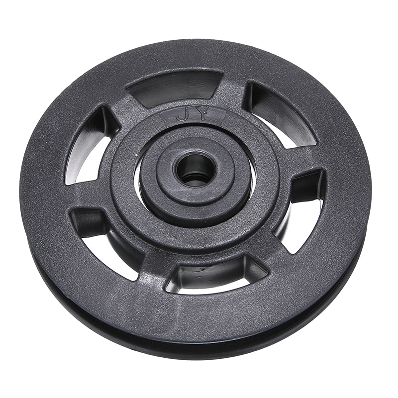 Universal 95mm Black Wearproof Bearing ABS Material Pulley Wheel Cable Gym Sport Equipments Part