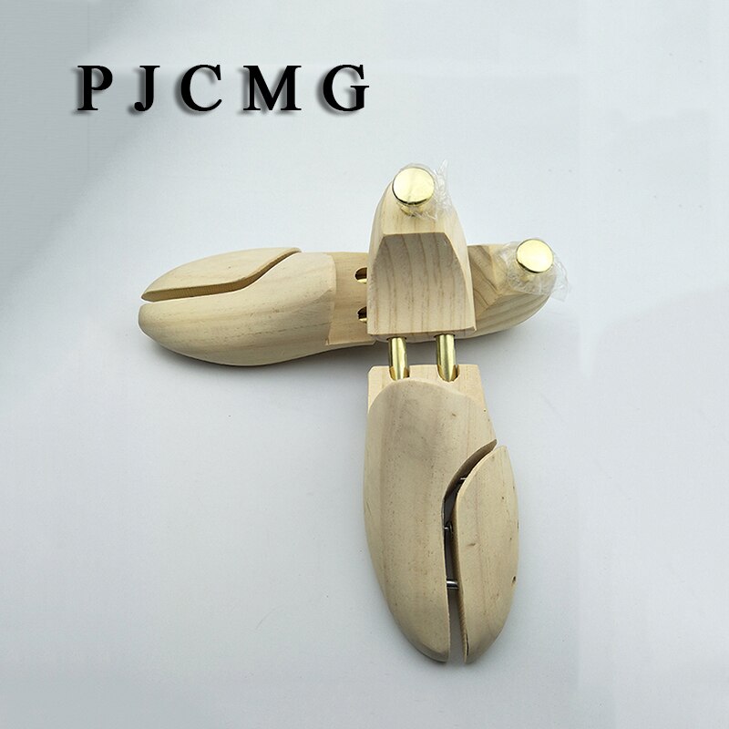 Twin Tube High - Grade Solid Wood Spring Zealand Pine Wood Adjustable Shoe Shaper Support Device Men's Shoe Tree