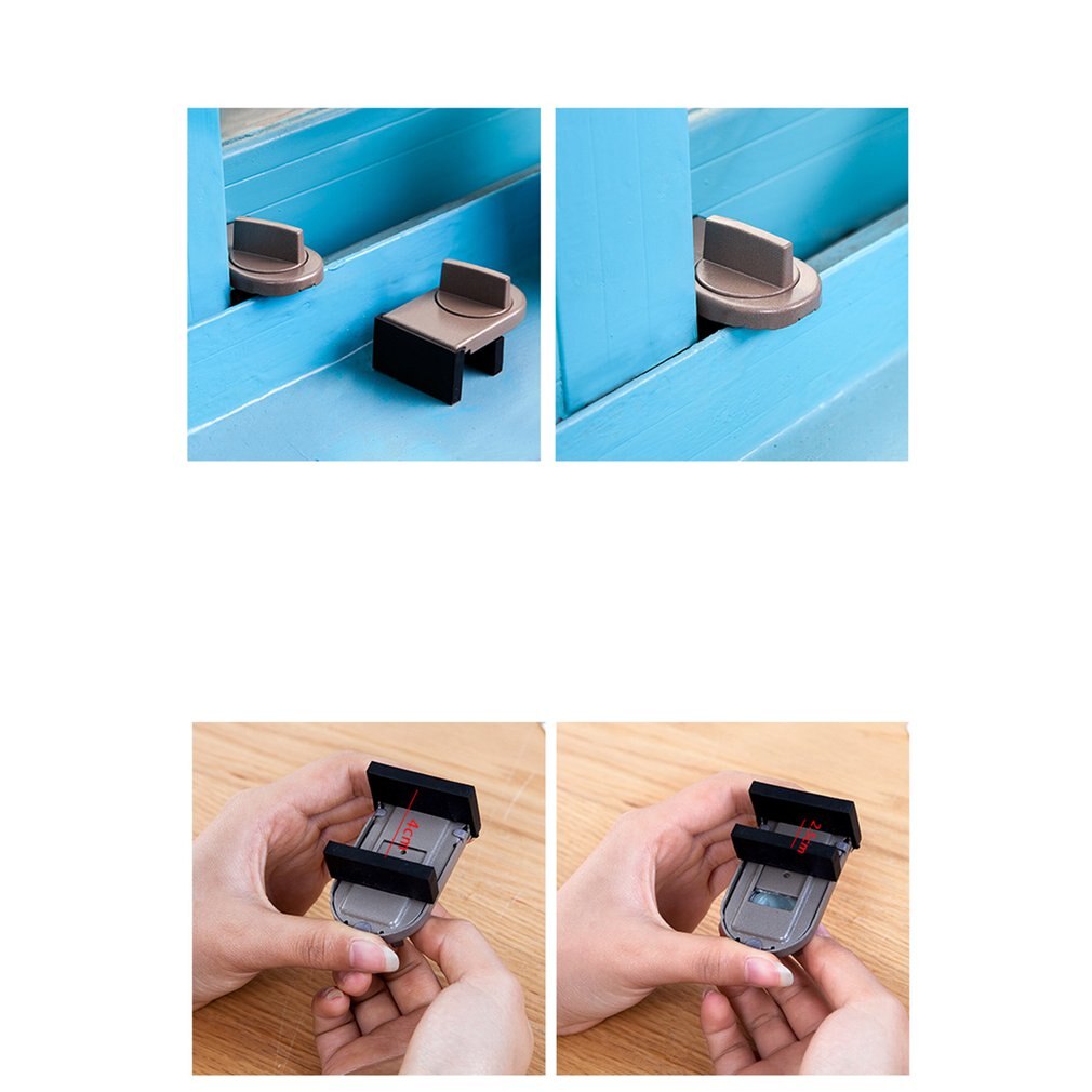 Marco para ventana deslizante antirrobo de seguridad, cerradura de retención de aluminio y acero plástico