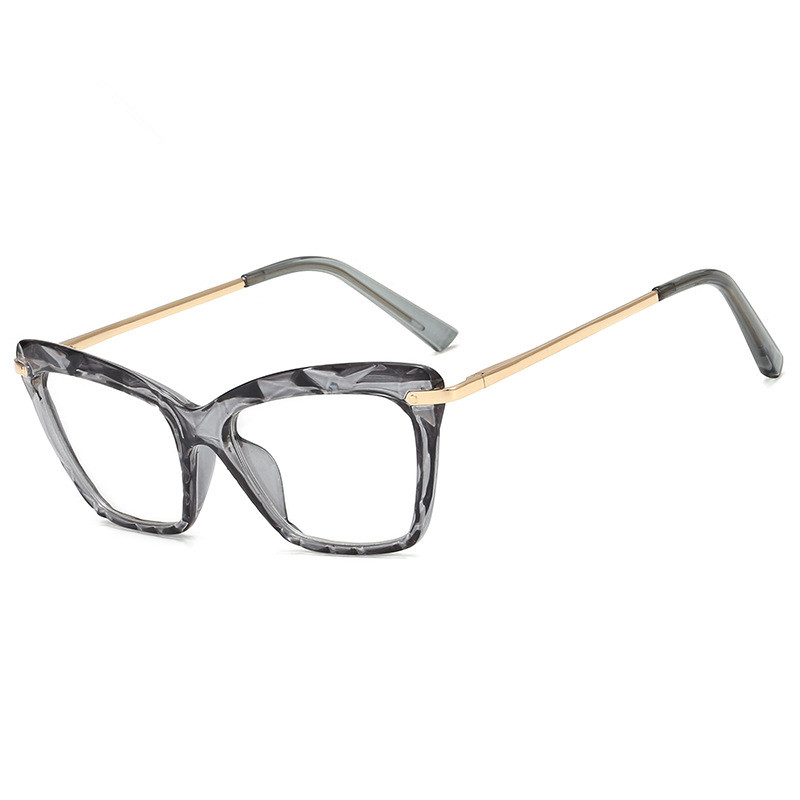 Mode Vierkante Brilmontuur Vrouwen Trending Stijlen Brand Optische Computer Bril Eyewear: Gray