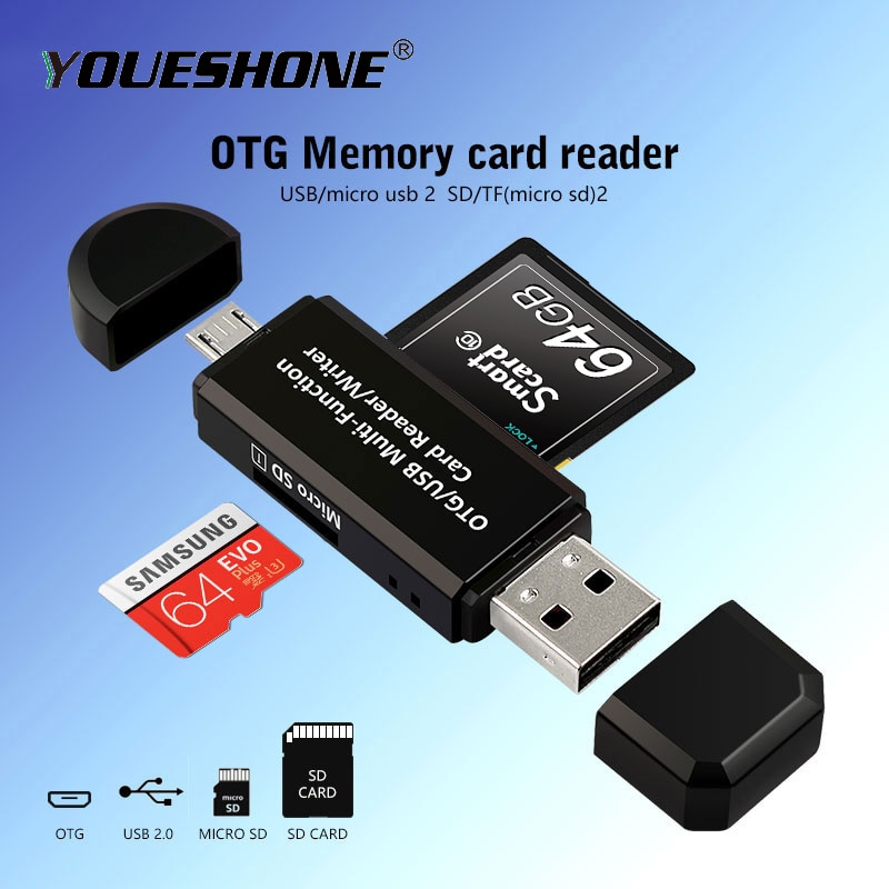 USB 2.0 OTG card reader micro sd adapter smart micro sd card reader card reader