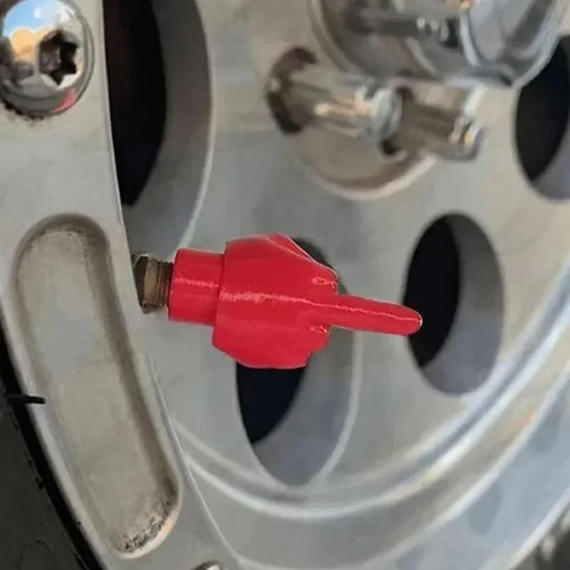 4-1 stücke Auto Reifen Ventil Kappe Mittelfinger Persönlichkeit Dekor Rad Düse Staubdicht Wasserdichte Reifen Ventil Stem Caps zubehör