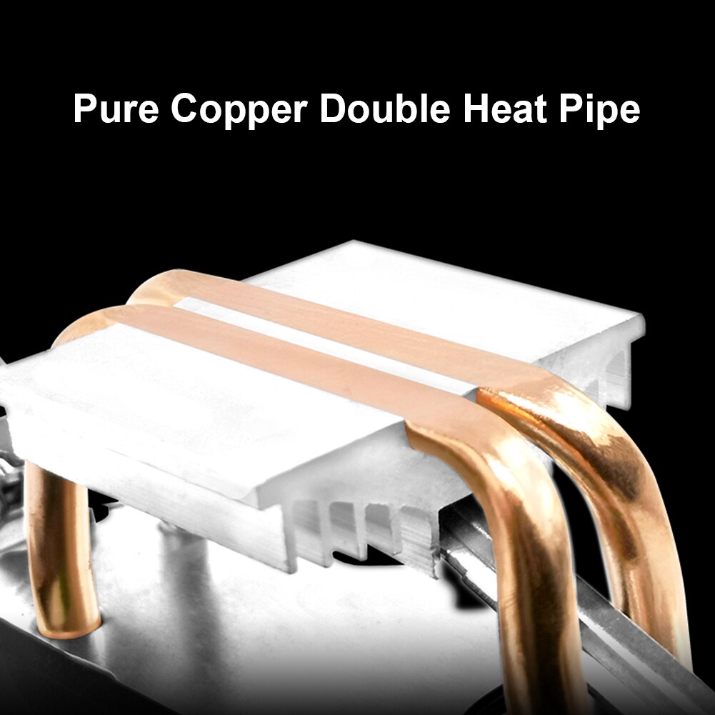 CPU Air Cooler Cooling Fan Cooler Green Blade Fan 2 Heatpipes Aluminum Fin Radiator Heatsink for POLAR ICEFLOW