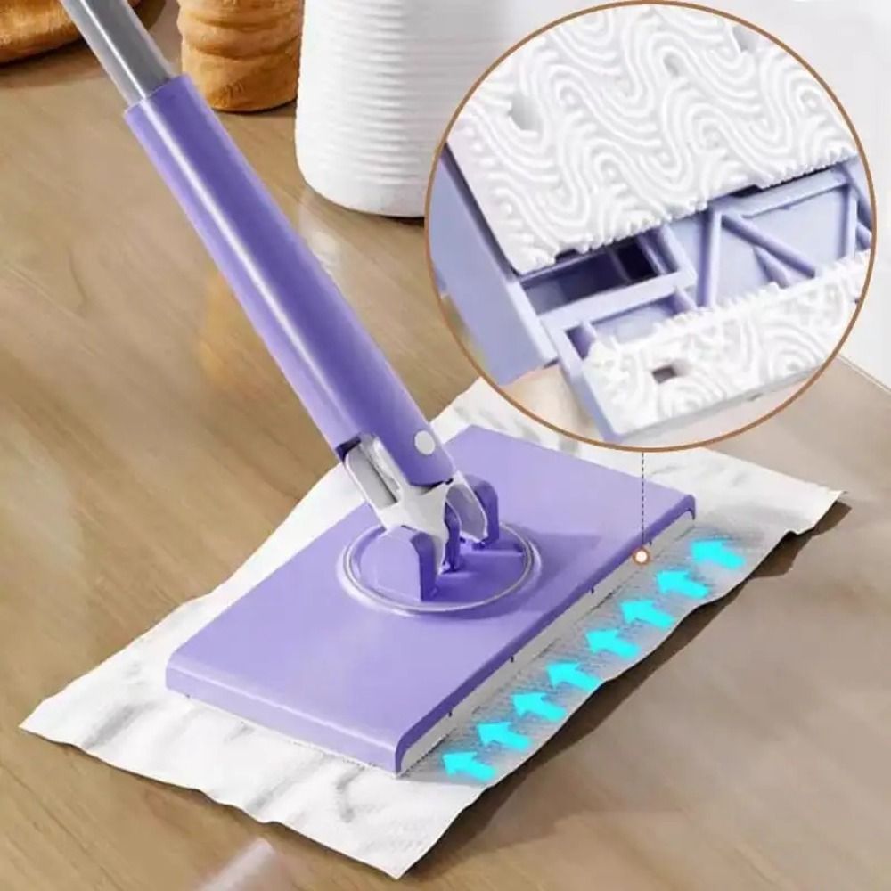 Draagbare handsfree mini-mop Duurzame plastic gezichtshanddoek Kleine mop 360 ° Rotatie-compatibel specifiek mini-mopvenster