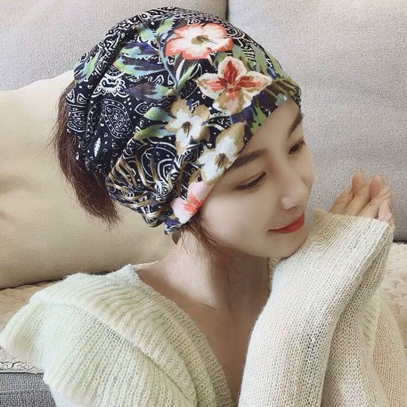 Vrouwen Mutsen Caps Lente Winter Katoenen Muts Mode Cap Hip-Hop Beanie Sjaal Chapeu Feminino Cap 4 manier Te Dragen Motorkap