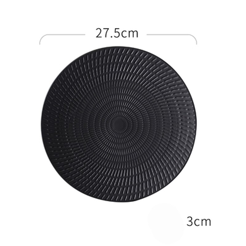 Nordic Stijl Matte Keramische Plaat Ondiepe Plaat Cake Dessertbord Westerse Plaat Disc Pasta Plaat Schotel Thuis Restaurant: D