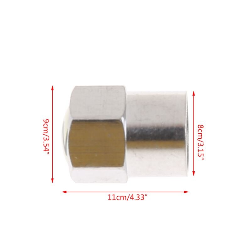 2Pcs/Set Chrome Car Auto TPMS Valve Stem Cap N2 Nitrogen Tire Insert Cover J60F