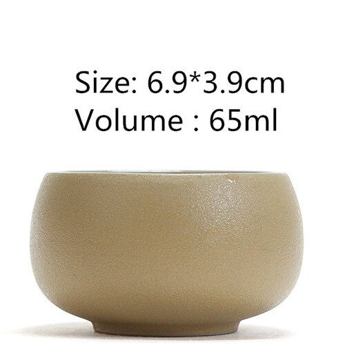 Zen thé maître tasse poterie noire tasse à thé colorée style japonais tasse Arhat personnel unique pinming tasse: A