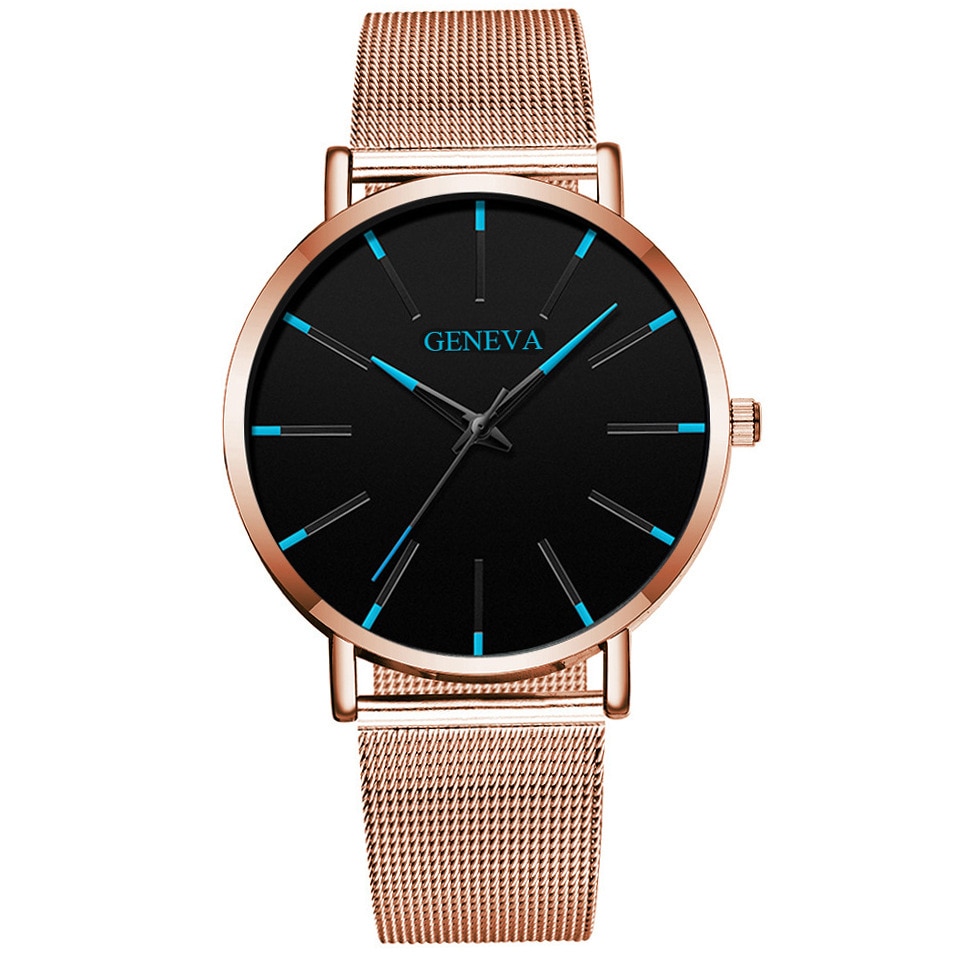 Minimalistiske herre ultra tynde ure simple herre business rustfrit stål mesh bælte kvarts ur relogio masculino