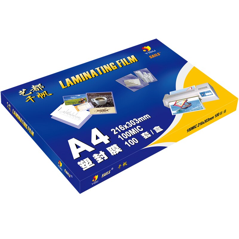 thermal laminating pouches a4 100mic/4mil for laminator film files protection YIDU SAILS