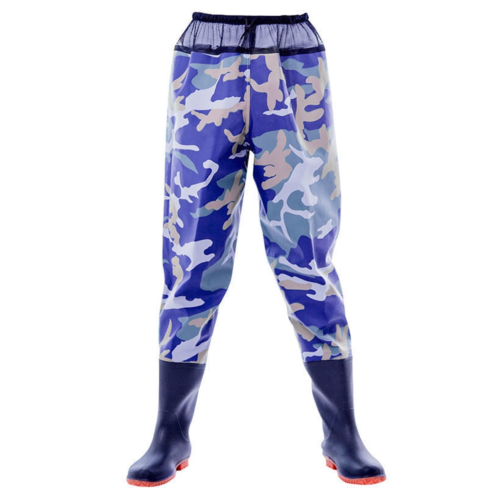 Pantalon Wader respirant demi-pantalon de pêche pantalon Wader pratique avec chaussure pour l'extérieur: Bourgogne