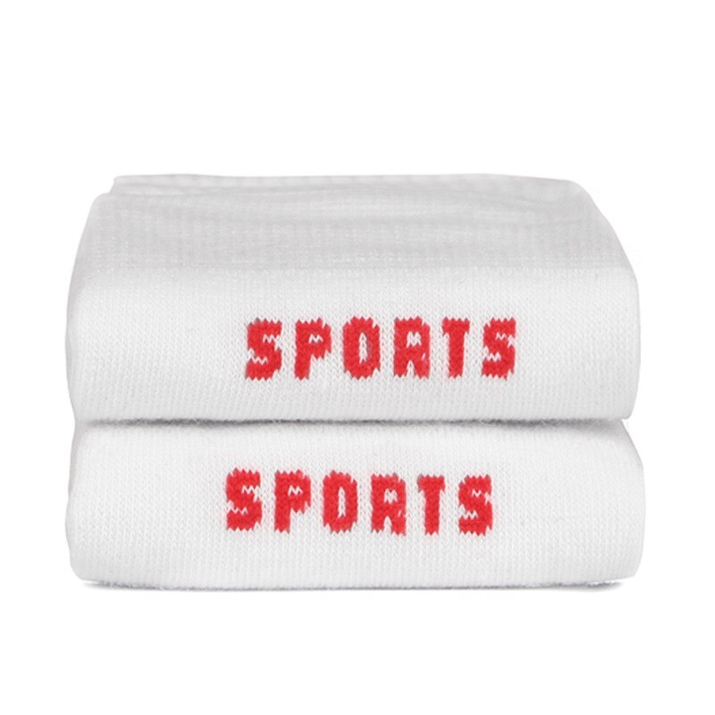 5 Pairs/Lot Men Sport Socks Breathable Cotton Socks Breathable Deodorant High Elastic Socks: White