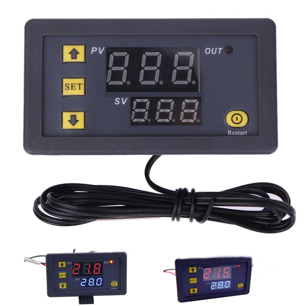 W3230 Mini Digital Temperatur Controller 12V 24V 220V Thermostat Regler Heizung Kühlung Control Temperaturregler Mit Sensor