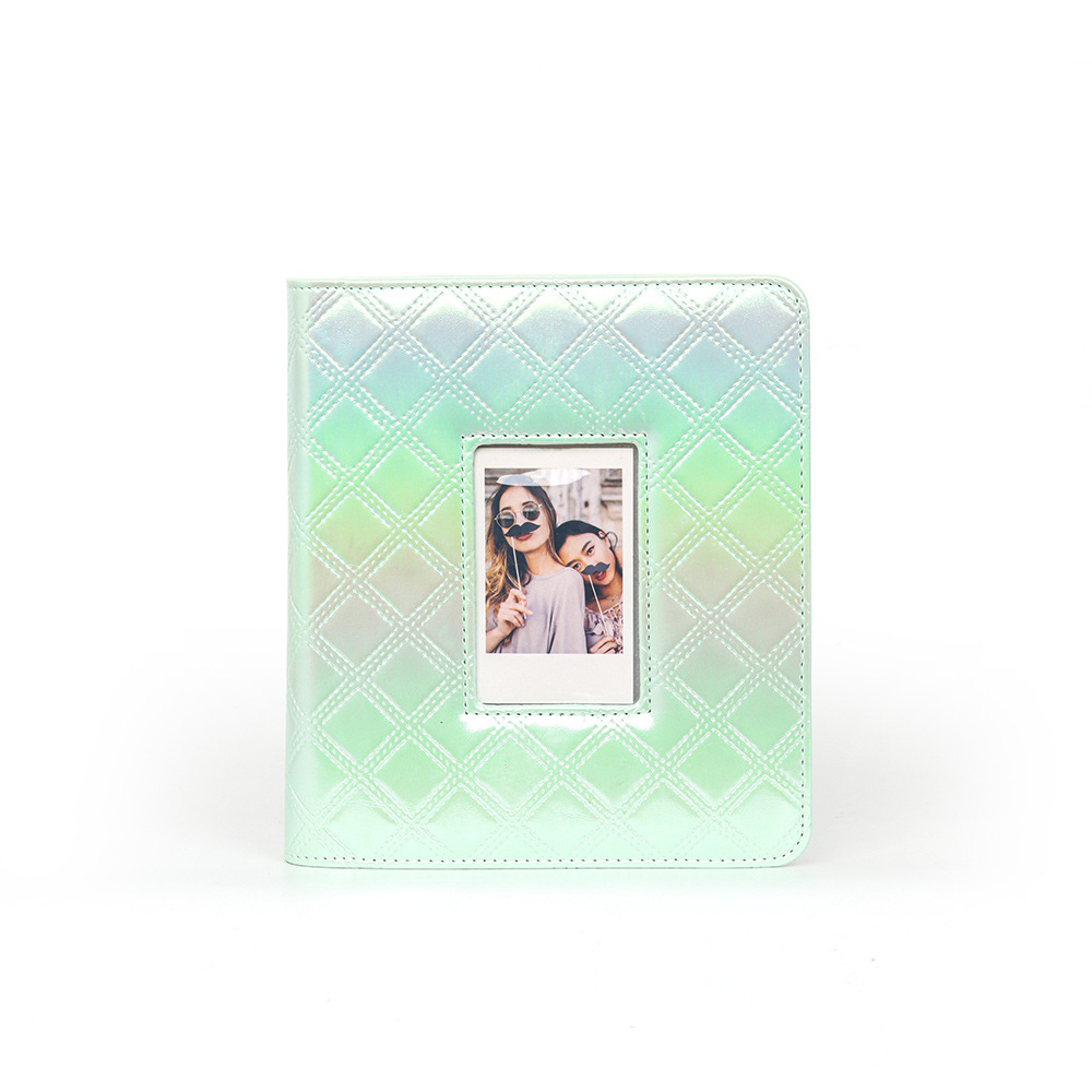 Mini Film 3 inch 288 Photos Storage PU Album for Fujifilm Instax mini 99/12/11 Large Album Pocket album Storage Book: green