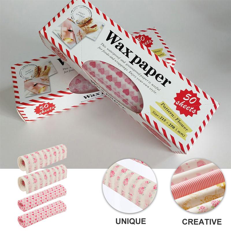 200Pcs Food Wrapping Paper Safe Nice Food Packing Paper Cake Wrapper Greaseproof Packing Paper