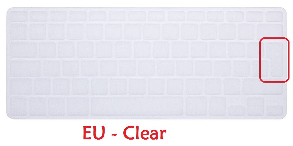 Eu Ons Spaanse Keyboard Voor Macbook Air Pro Retina 13 15 Spaans Toetsenbord Cover Silicium A1466 A1278 A1286 A1398 Toetsenbord huid: EU Clear
