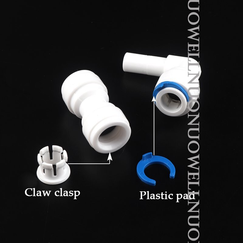 20Pcs 1/4 "Pe Pijp Connector Waterzuiveraar Omgekeerde Osmose Water Pijp Pom Socket Gewrichten H Tuin irrigatie Buis Adapter