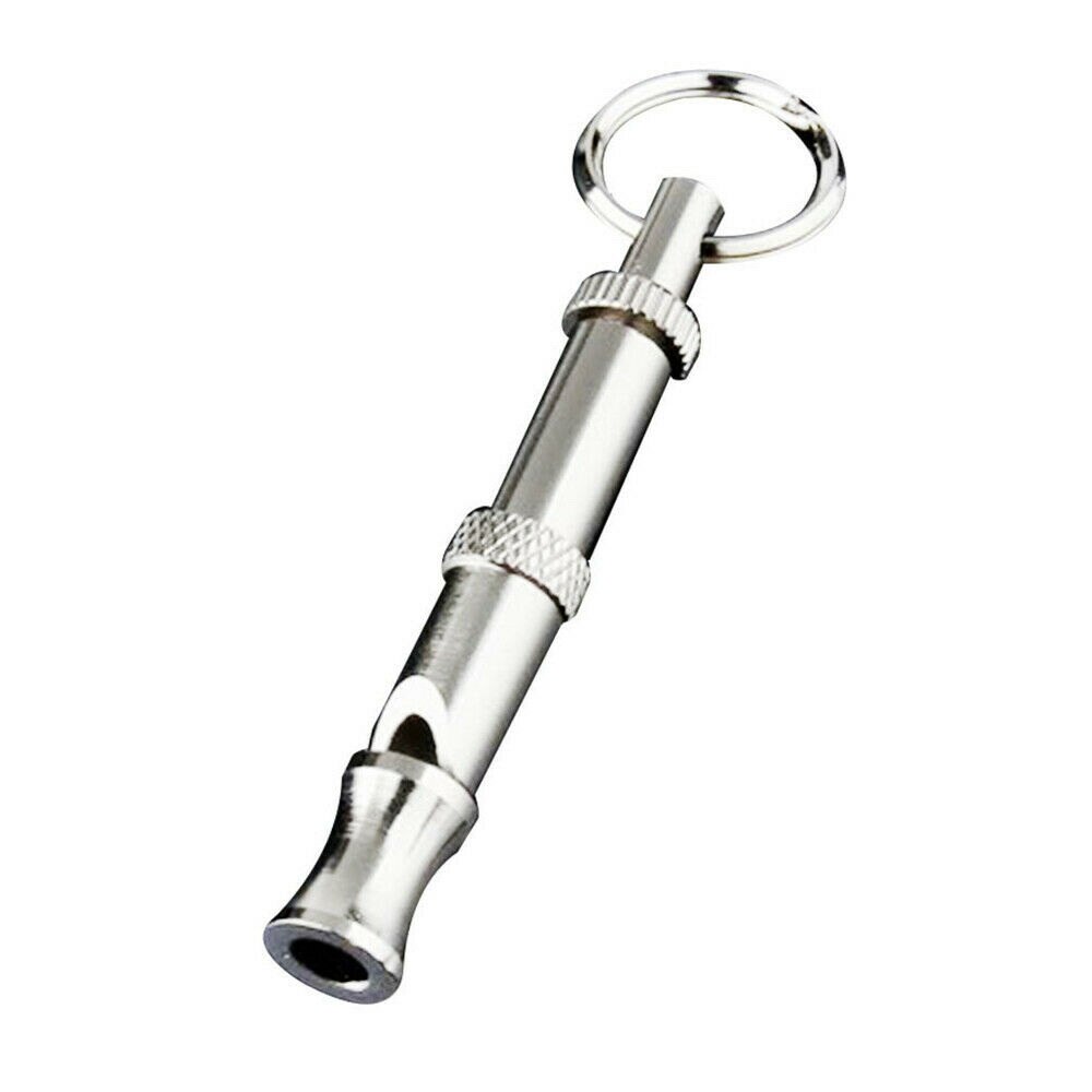 Dog Whistle Puppy Training Ultrasonic Pitch Sound Adjustable Key Chain NF