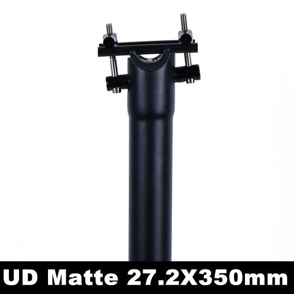 Ulterlight titanium schroef mat zwarte carbon zadelpen mtb/racefiets zadelpen 27.2/30.8/31.6mm 300/350/400mm: Ud mat 27.2 x 350mm