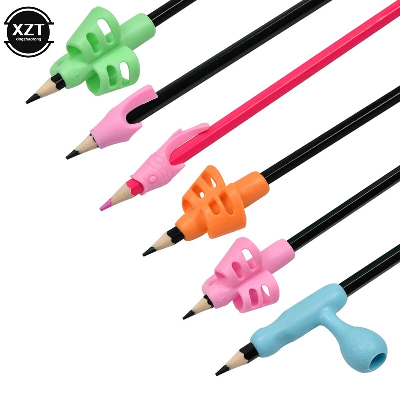 16 Pcs Potlood Grip Houder Kinderen Leuke Pen Handvat Staaf Handschrift Hulp Gids Hold Pen Houding Correctie Voor Kids briefpapier
