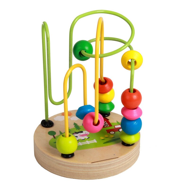 Mini Mathematik Spielzeug Matze Achterbahn Zählen Kreise Korn Draht Früer Pädagogische Karikatur Tiere Holz Spielzeug Für Chilrden Kind Baby: C