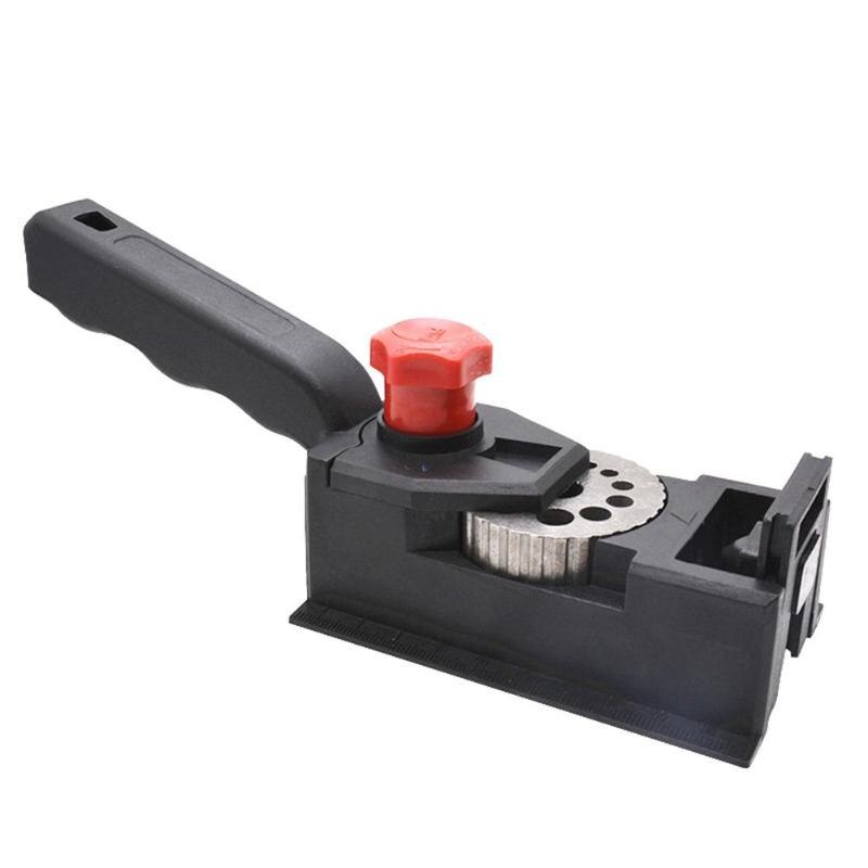 Ensemble Tenon bois perceuse Oblique bricolage poche trou Cutter Guide de perçage poche trou Cutter bois localisateur