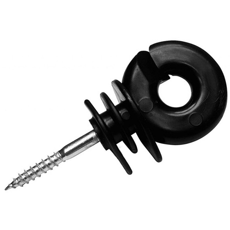 50Pcs Elektrische Hek Offset Ring Isolator Voor Hout Post Hekwerk Schroef In Berichten Draad Veilig Landbouw Tuin Accessoires