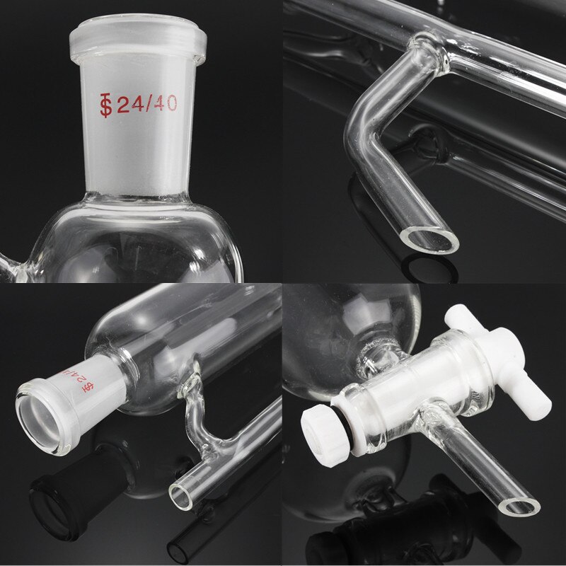 24/40 250ml Glas Öl Wasser Empfänger Separator Ätherisches Öl Destillation Bausatz Teil Labor destillation Bausatz
