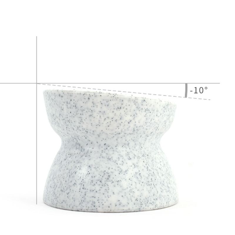 Kitten Stress Free Double Side Use Feeding Dish Raised Cat Food Bowl Collection Pet Feeder Raised Cat Food Bowl