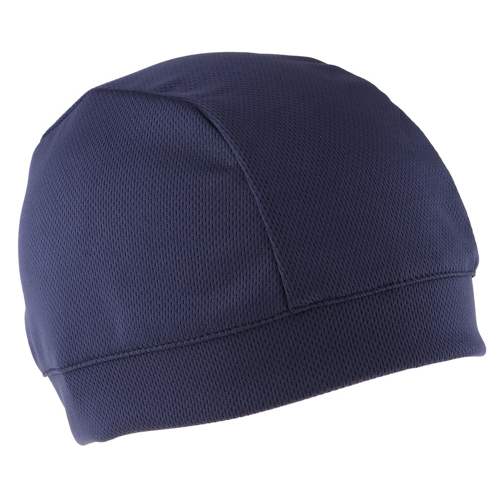 Adults Unisex Soft Cycling Caps Under Helmet Liner Riding Outdoor Sports Fishing Bicycle Skull Hat: Dark Blue